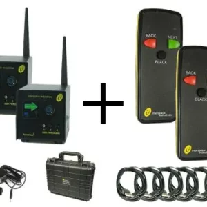 MicroCue3 3 USB Twin Pro Kit | In case incl. 2x 3-button standard handset